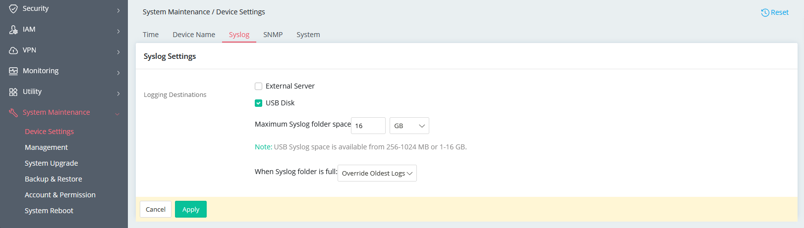 Save logs on a USB Disk DrayOS5.png